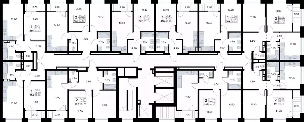 2-к кв. Приморский край, Владивосток ул. Нейбута, 135 (53.2 м) - Фото 1