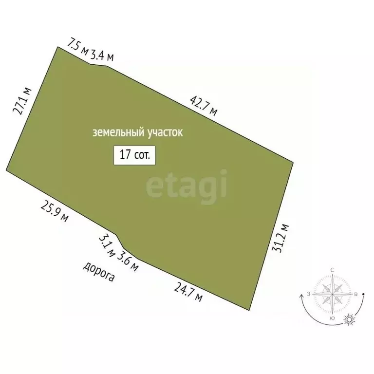 Участок в Московская область, Коломна городской округ, с. Андреевское  ... - Фото 2