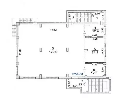 Помещение свободного назначения (250 м) - Фото 2