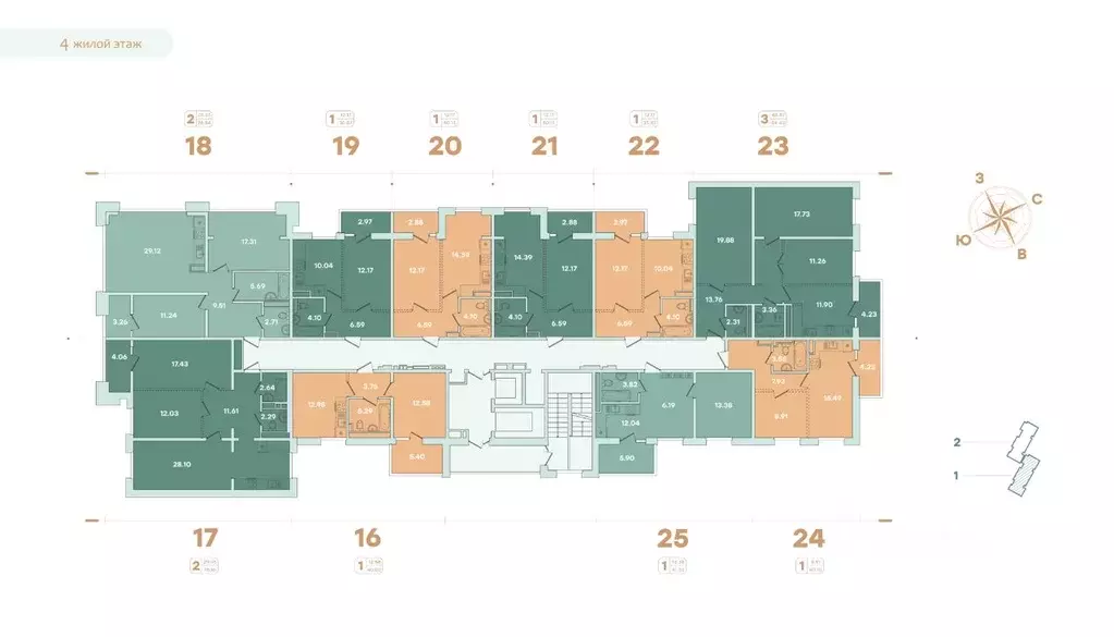 2-к кв. Иркутская область, Иркутск ул. Петрова, 16 (78.16 м) - Фото 1