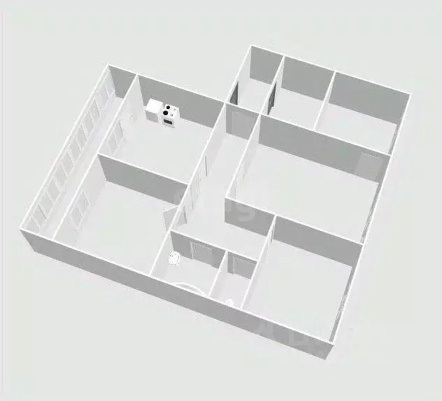 4-к кв. Сахалинская область, Холмский городской округ, с. Яблочное ул. ... - Фото 2