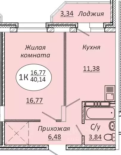 1-к кв. Новосибирская область, Новосибирск 2-я Воинская ул., 51 (40.14 ... - Фото 0