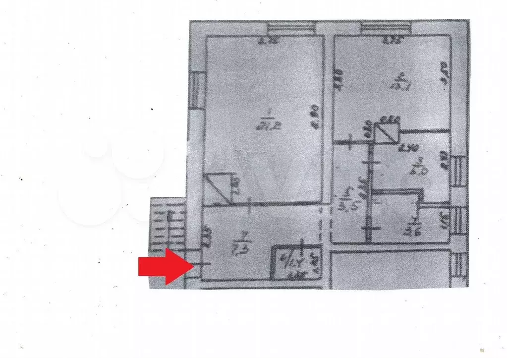 2-к. квартира, 55,1 м, 2/2 эт. - Фото 0