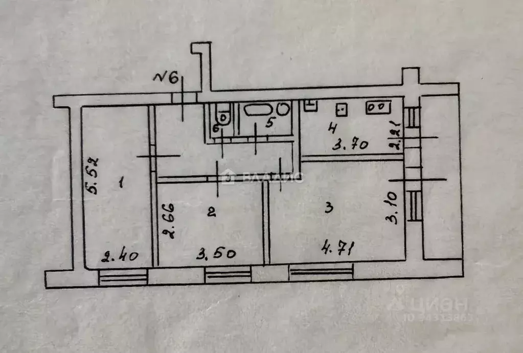 3-к кв. Владимирская область, Гороховецкий муниципальный округ, д. ... - Фото 2