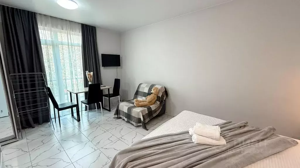 Студия Краснодарский край, Сириус пгт ул. Старошкольная, 17А (28.0 м) - Фото 1