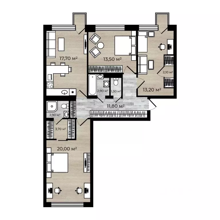 3-к кв. Ярославская область, Ярославский муниципальный округ, пос. ... - Фото 1