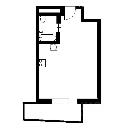 1-к кв. Татарстан, Казань ул. Мулланура Вахитова, 10 (61.0 м) - Фото 1