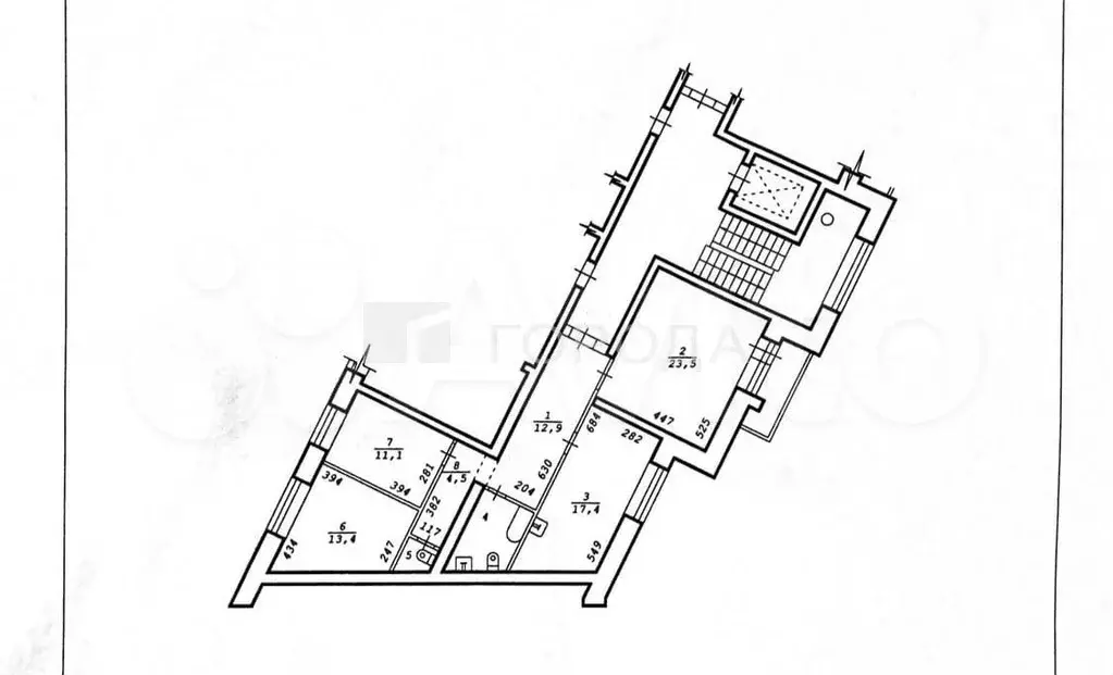 3-к. квартира, 89,9 м, 3/10 эт. - Фото 0