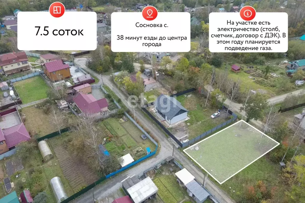 Участок в Хабаровский край, Хабаровский район, с. Сосновка ул. ... - Фото 0