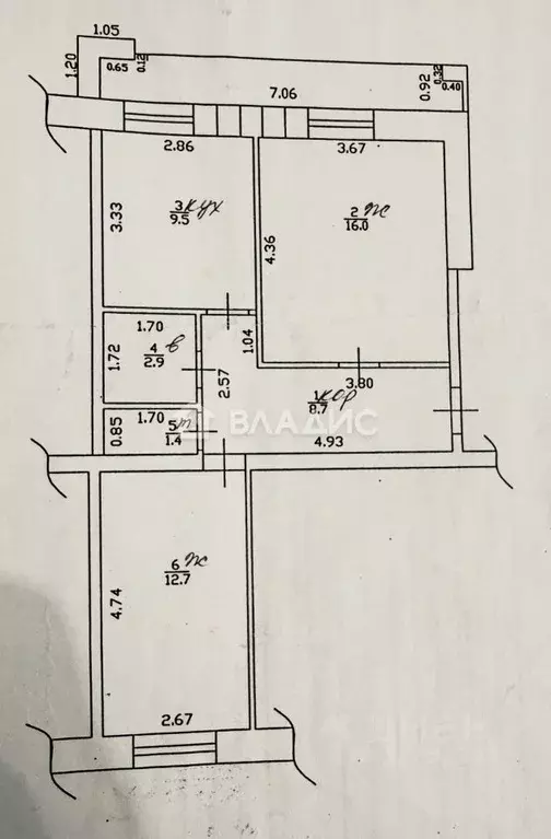 2-к кв. Смоленская область, Смоленск Автозаводская ул., 27а (52.0 м) - Фото 2