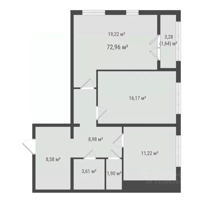 2-к кв. Сахалинская область, Южно-Сахалинск ул. Ленина (71.32 м) - Фото 1