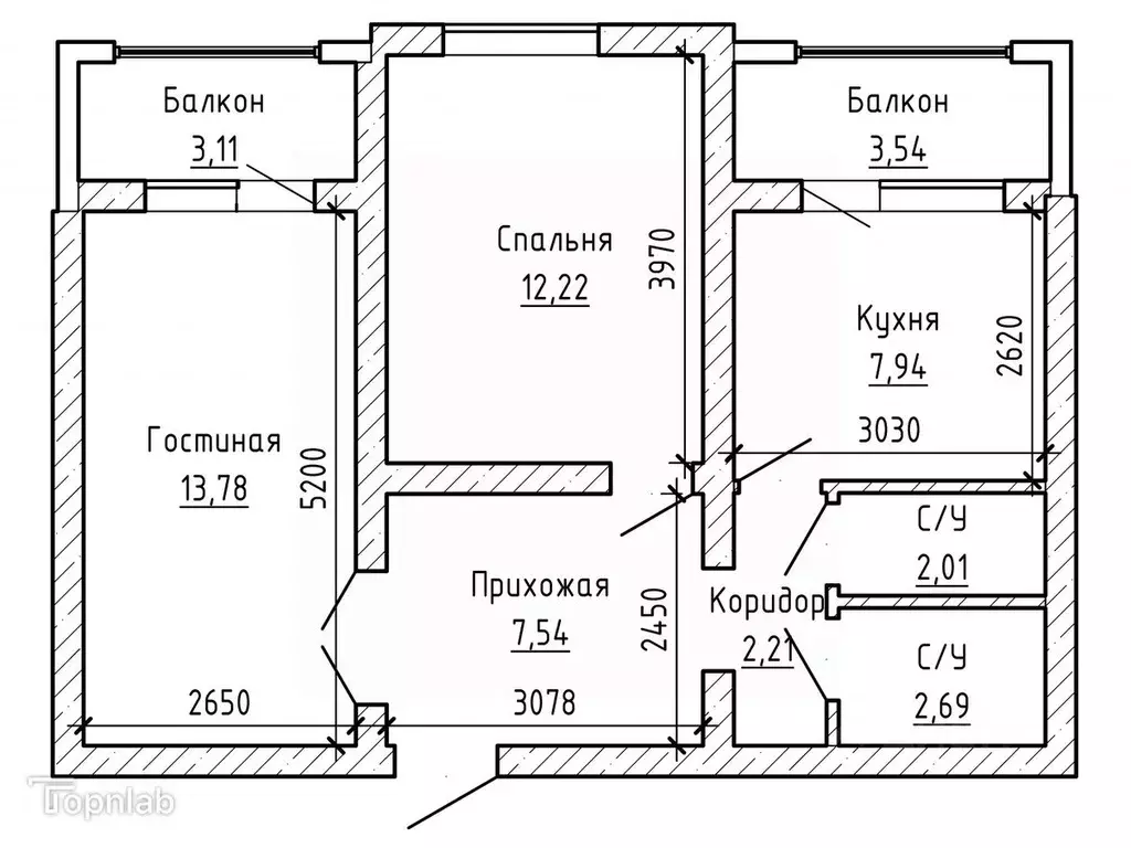 2-к кв. Кабардино-Балкария, Нальчик ул. Фурманова (55.7 м) - Фото 2