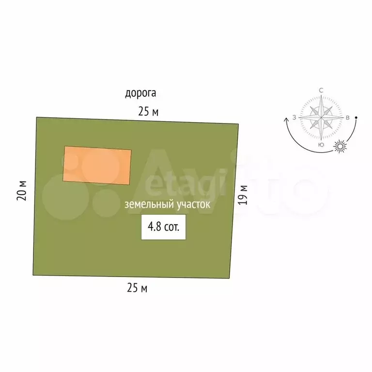 Дом 40 м на участке 4,8 сот. - Фото 1