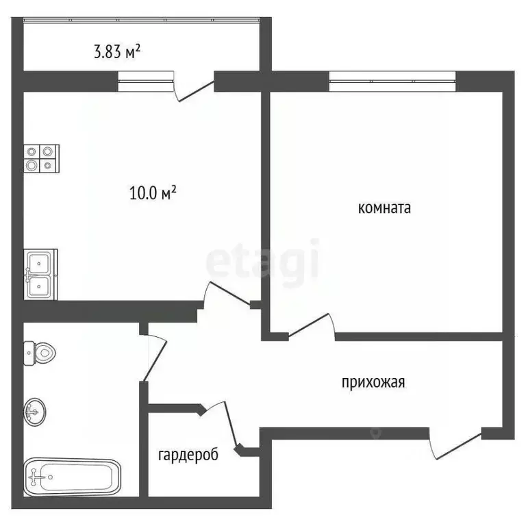 1-к кв. Краснодарский край, Анапа ул. Адмирала Пустошкина, 10 (40.0 м) - Фото 2