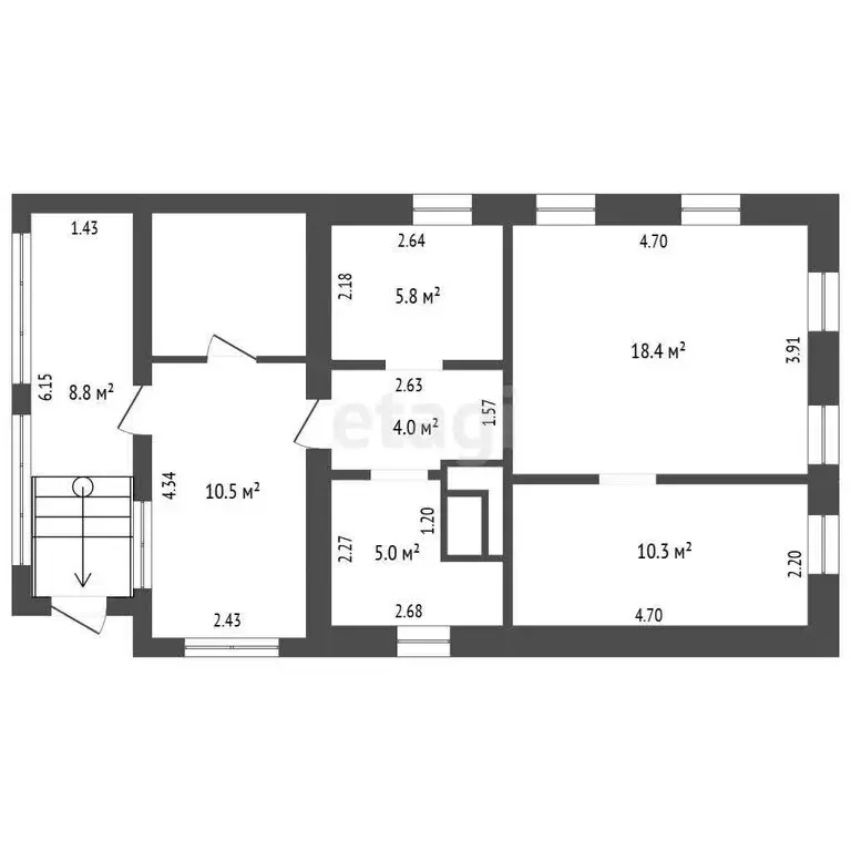 Дом в Новокузнецк, Тамбовская улица (44.1 м) - Фото 1