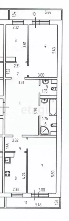 3-к кв. Иркутская область, Иркутск ул. Лыткина, 9/6 (103.1 м) - Фото 2