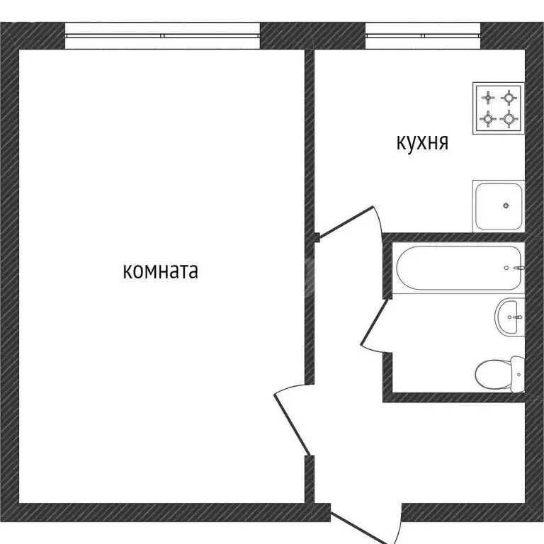 1-комнатная квартира: Златоуст, проезд Профсоюзов, 4 (20.9 м) - Фото 0