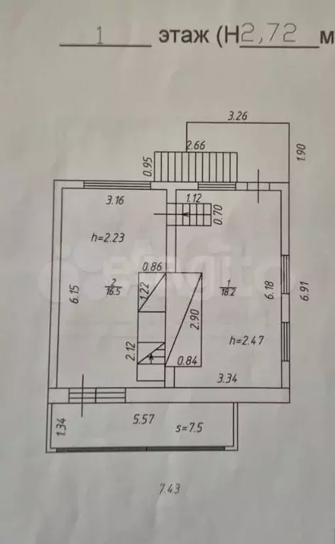 Дача 114,4 м на участке 12 сот. - Фото 1