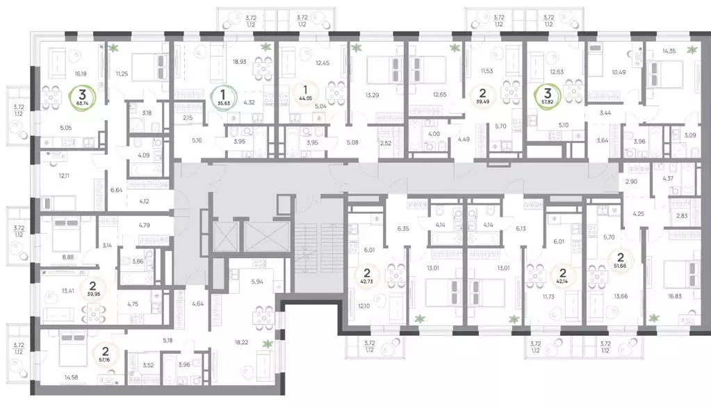 1-к кв. Красноярский край, Красноярск Юдинский жилой комплекс (35.63 ... - Фото 2