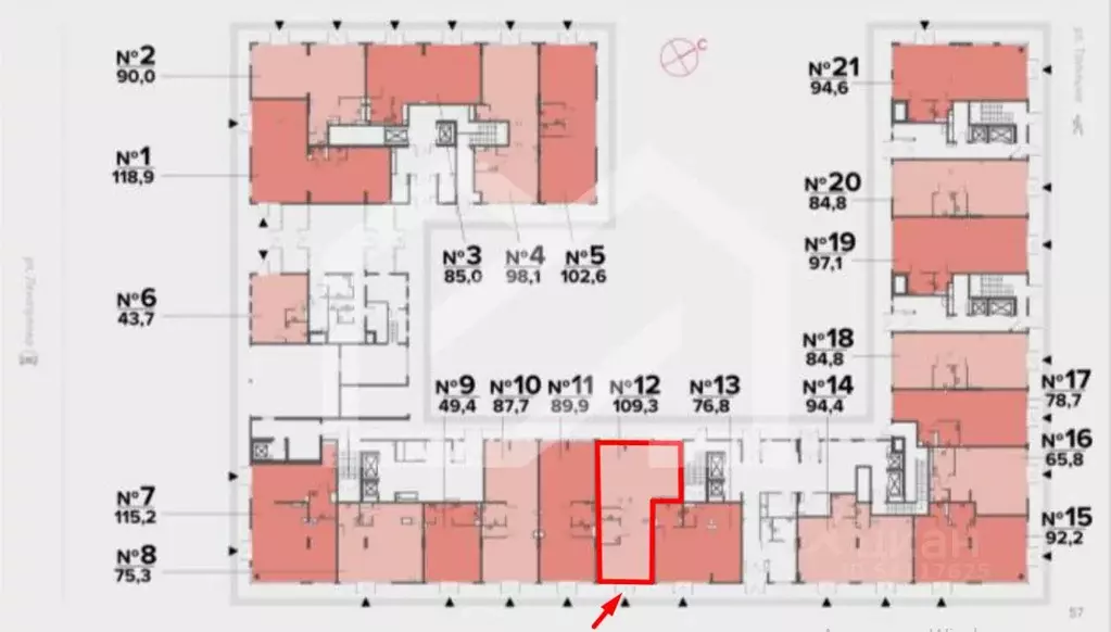Торговая площадь в Москва ул. Архитектора Щусева, 4к2 (109 м) - Фото 2
