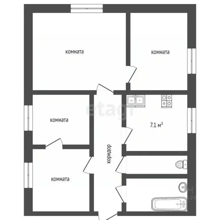 4-к кв. Московская область, Талдом Юбилейный мкр, 12 (59.3 м) - Фото 2