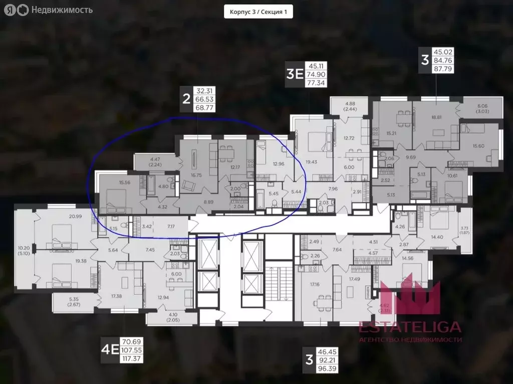 2-комнатная квартира: Москва, улица Виктора Маслова, 2 (66.5 м) - Фото 1