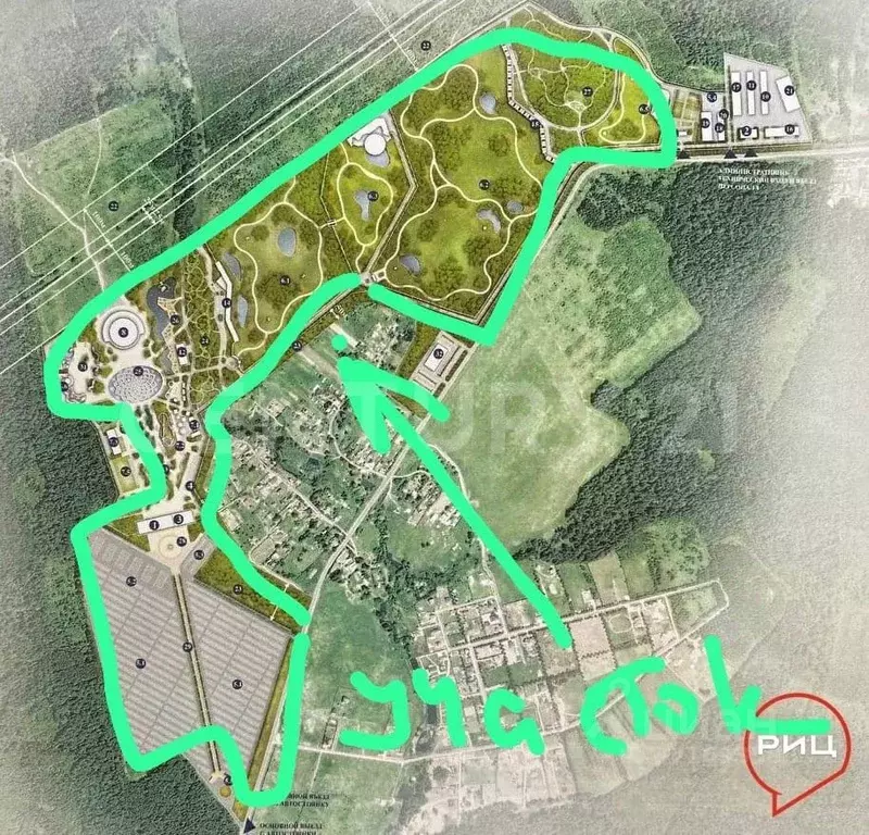 Участок в Калужская область, Боровский район, Совьяки с/пос, д. Лучны  ... - Фото 2