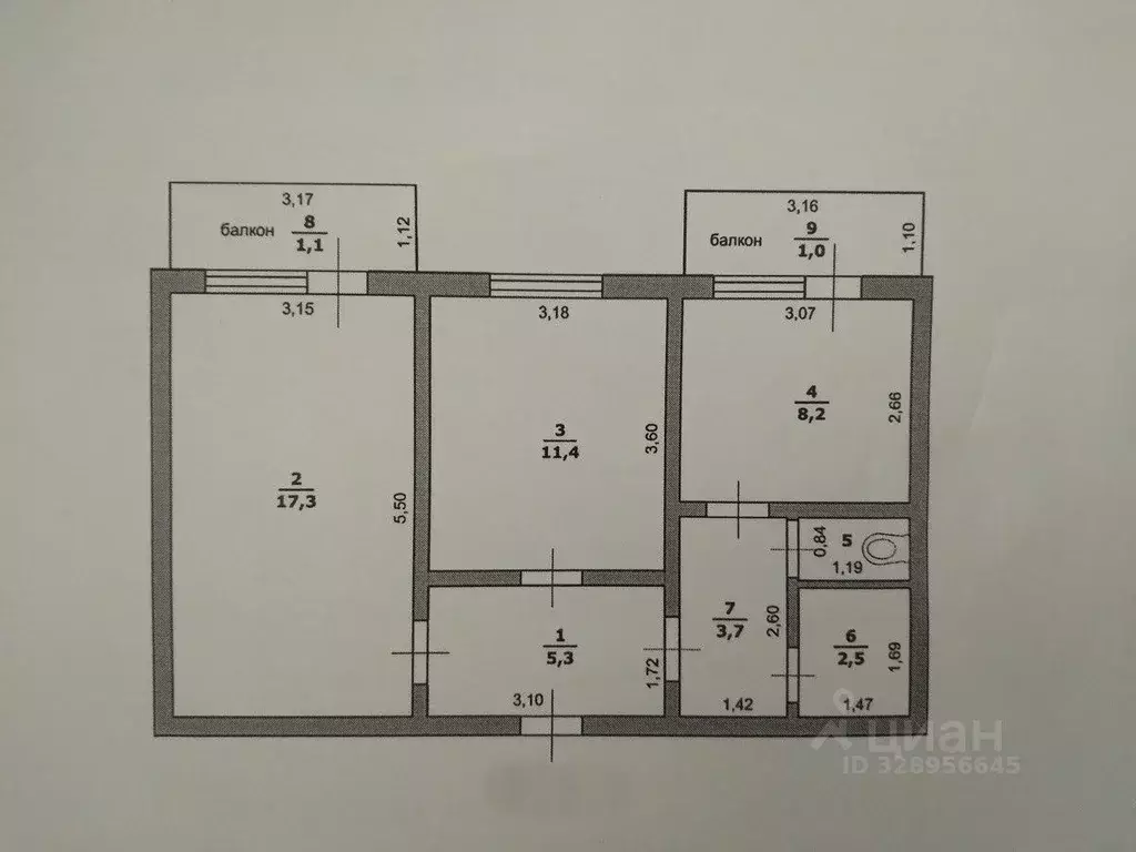 2-к кв. Белгородская область, Ракитянский район, Пролетарский ... - Фото 2