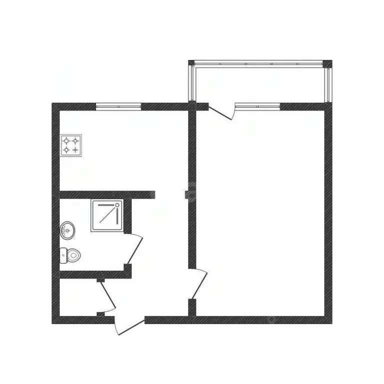 1-к кв. Саратовская область, Балашов Фестивальная ул., 1А (37.6 м) - Фото 2