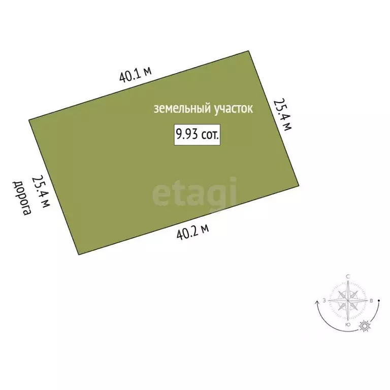 Участок в Тамбовская область, Тамбовский муниципальный округ, ... - Фото 2