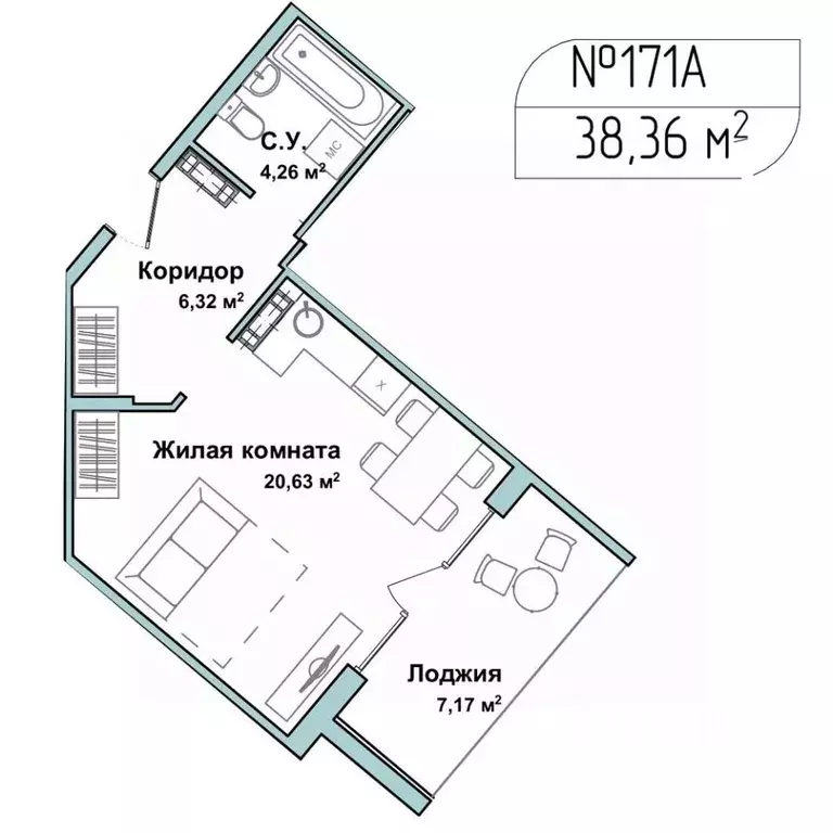 1-к кв. Севастополь Гагаринский муниципальный округ, Летчики мкр,  ... - Фото 0