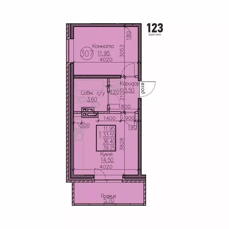 1-комнатная квартира: Иркутск, улица Освобождения, 132 (36 м) - Фото 0