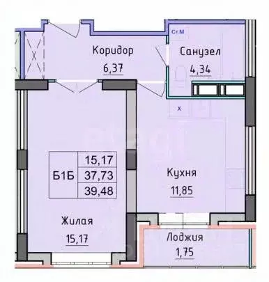 1-к кв. Ярославская область, Ярославль ул. Дядьковская, 25А (39.48 м) - Фото 1