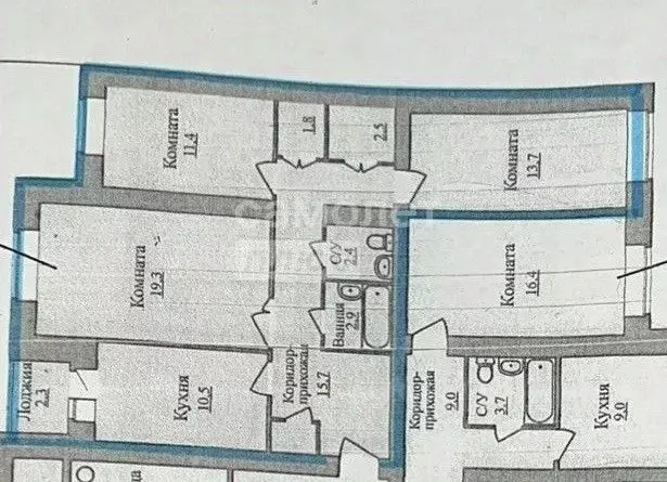 3-к кв. Удмуртия, Ижевск ул. Михаила Петрова, 47А (81.35 м) - Фото 1