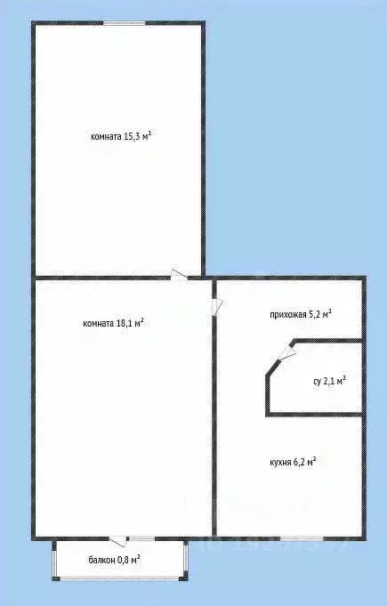 2-к кв. Краснодарский край, Новороссийск ул. Гайдара, 29 (47.8 м) - Фото 2