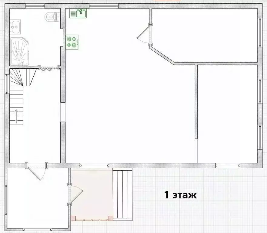 Дом в Омская область, Омск Чередовый мкр, ул. Радищева, 74 (116 м) - Фото 2