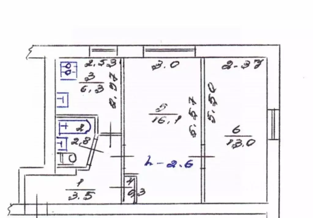 2-к кв. Севастополь ул. Ерошенко, 4 (42.0 м) - Фото 2