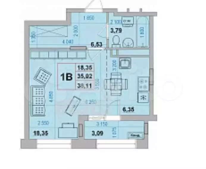 Квартира-студия, 36,5 м, 7/15 эт. - Фото 0