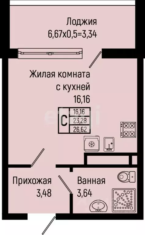 Студия Краснодарский край, Туапсинский муниципальный округ, с. ... - Фото 0