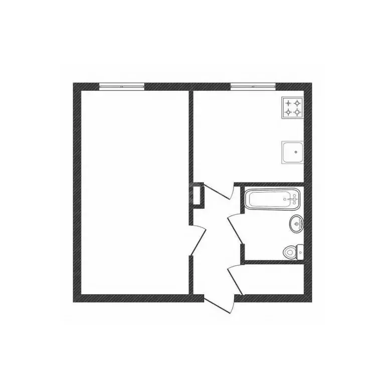1-к кв. Курганская область, Курган просп. Конституции, 36А (34.0 м) - Фото 2