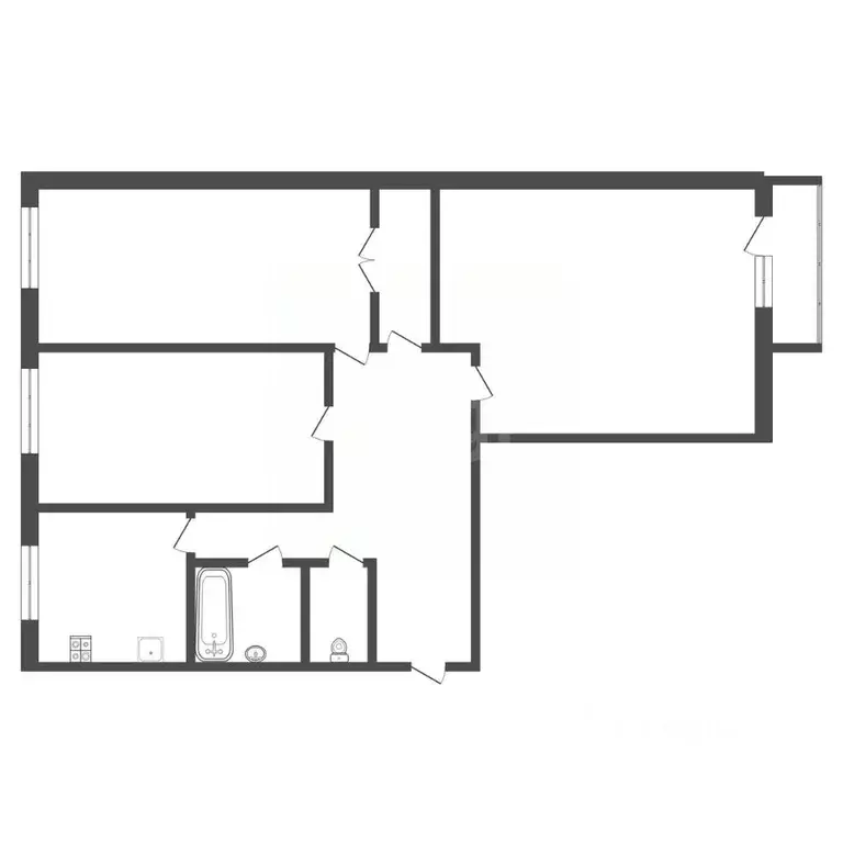3-к кв. Тульская область, Богородицк ул. Юности, 1 (59.1 м) - Фото 2