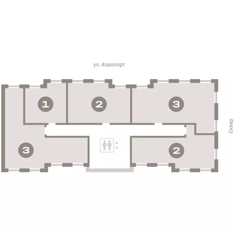 2-комнатная квартира: Новосибирск, улица Аэропорт, 90 (63.77 м) - Фото 2