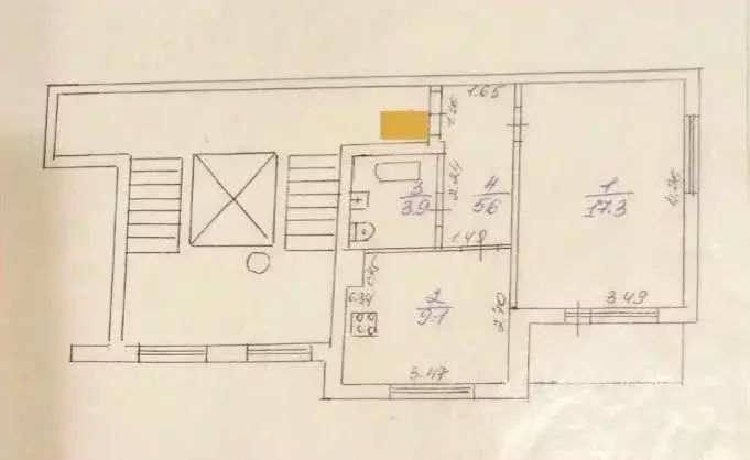 1-к кв. Самарская область, Новокуйбышевск Коммунистическая ул., 4 ... - Фото 2