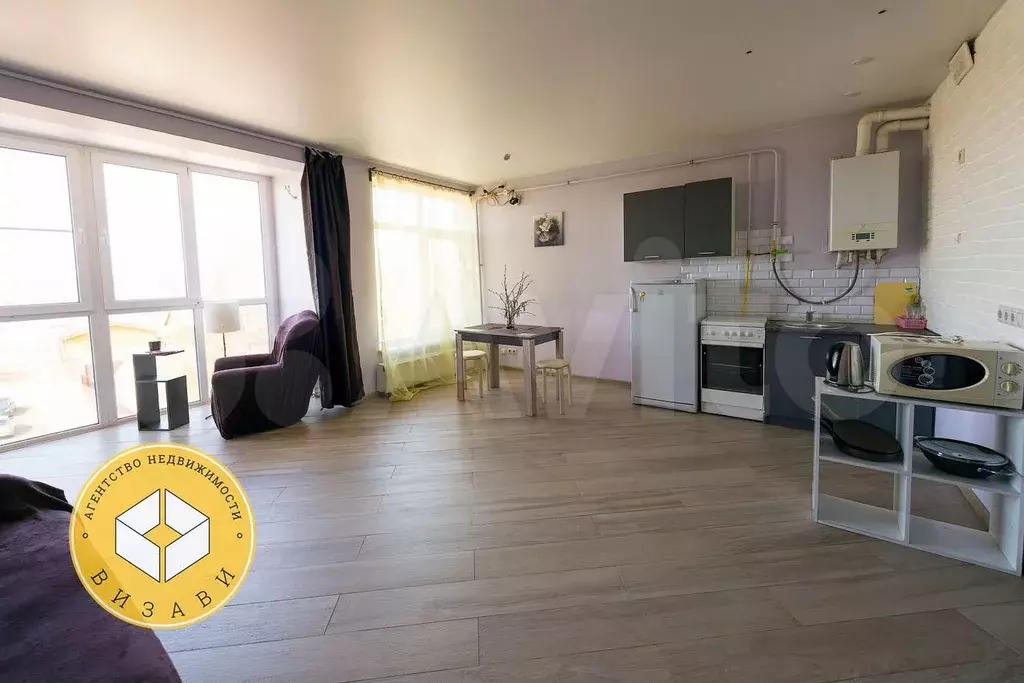 Квартира-студия, 38 м, 4/4 эт. - Фото 1