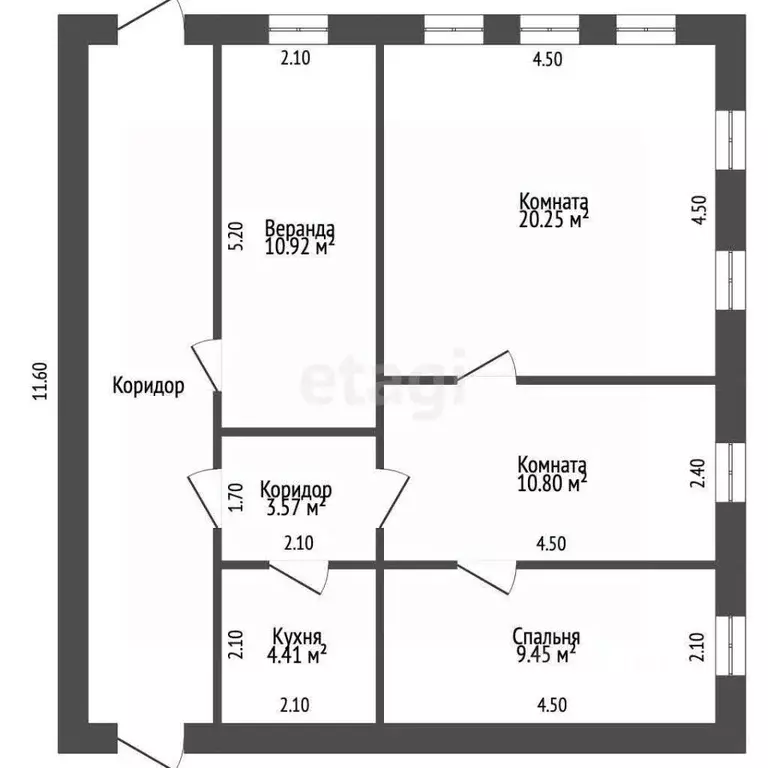 Дом в Мордовия, Чамзинка пгт ул. Чапаева, 33А (48 м) - Фото 2