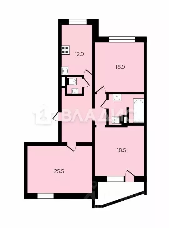 3-к кв. Московская область, Балашиха Спортивная ул., 7 (105.6 м) - Фото 1