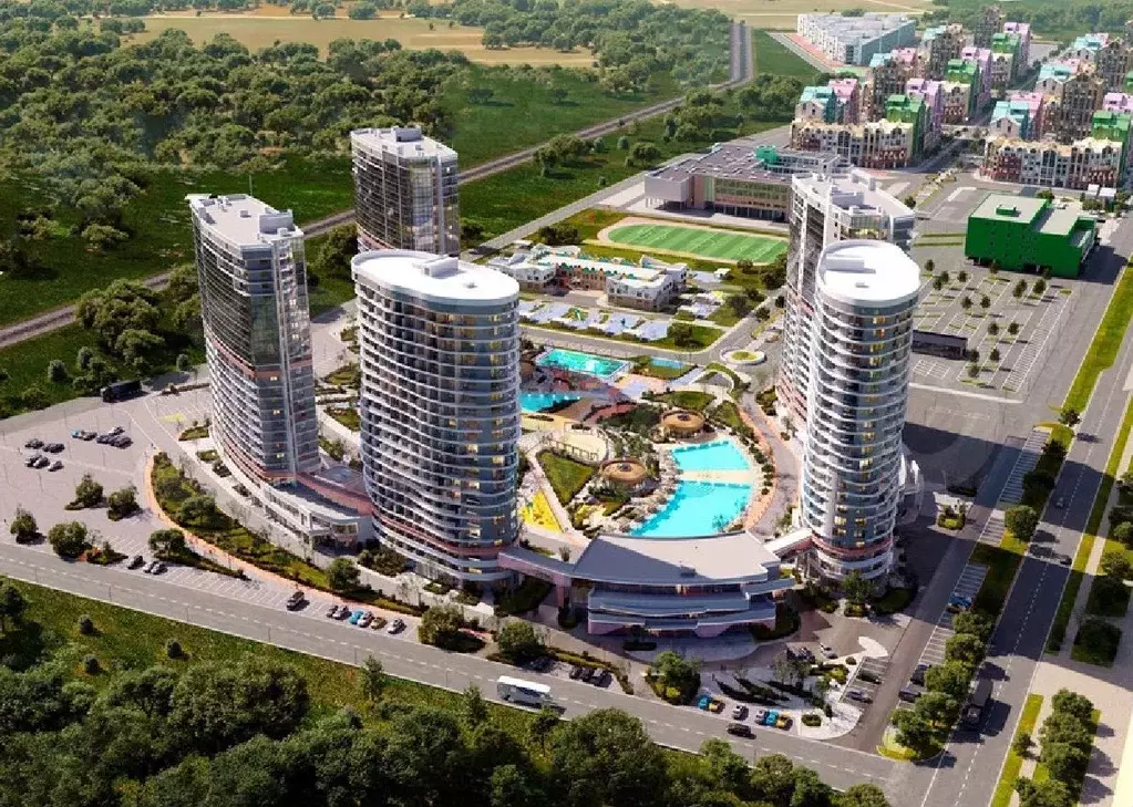 Апартаменты-студия, 27,9 м, 2/22 эт. - Фото 1