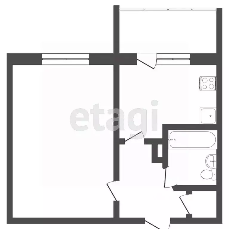 1-к кв. Ростовская область, Ростов-на-Дону просп. 40-летия Победы, 75ж ... - Фото 2