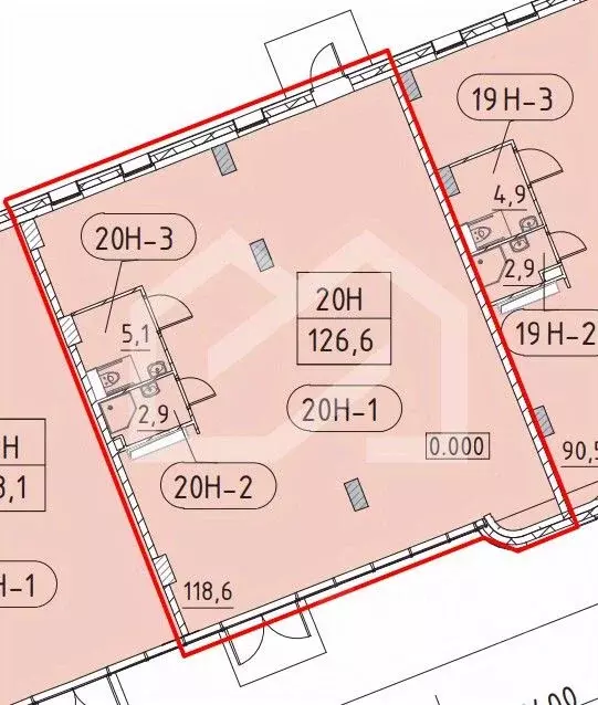 Помещение свободного назначения в Москва Марк жилой комплекс, к1 (127 ... - Фото 1