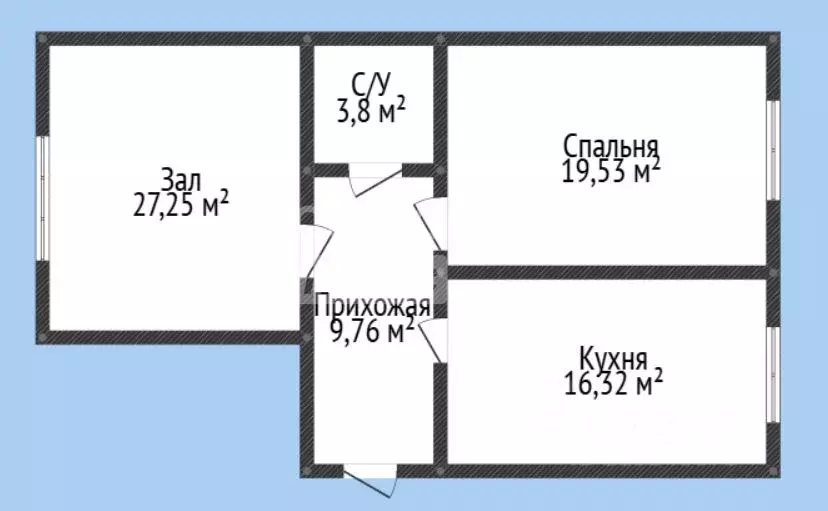 2-к кв. Дагестан, Махачкала ул. Декоративная, 24 (76.66 м) - Фото 2